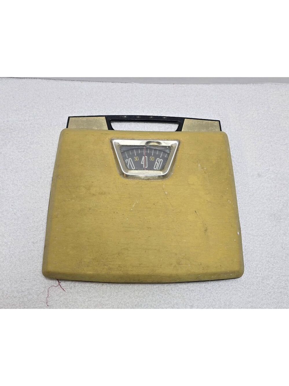Borg Gold and Black Vintage Bathroom Scale One Size